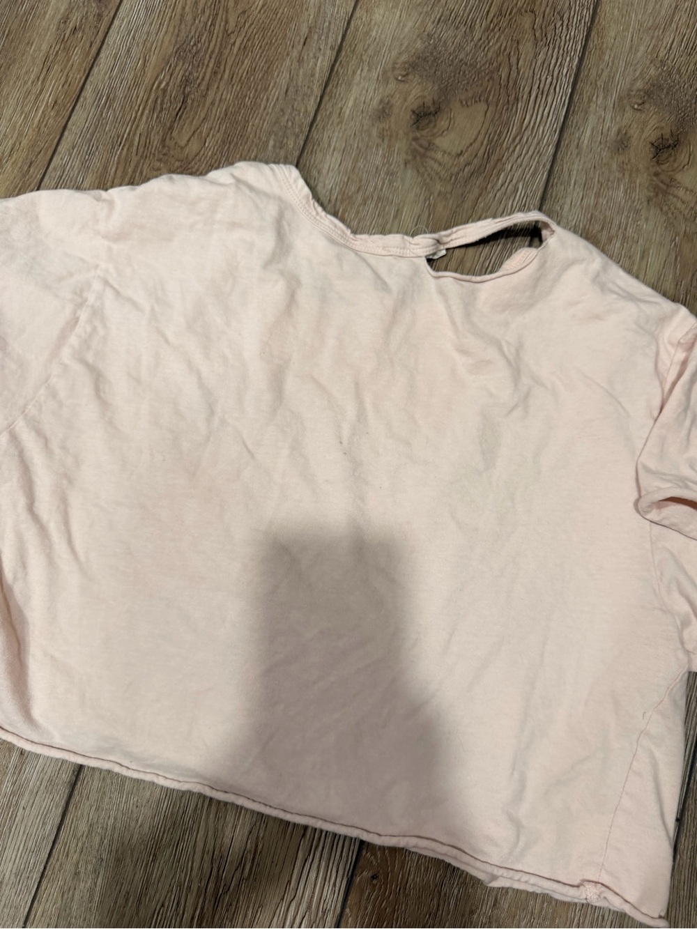 La Hearts Pale Pink "Beverly Hills" Crop Tee - Picture 2 of 3